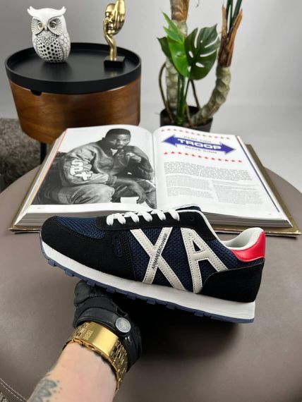 Чоловічі кросівки Armani Exchange Black White Navy весна / літо / осінь A3140 43 26.5 см | Зображення 6