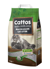 Наполнитель гигиенический бентонитовый Cattos для котов 5 кг