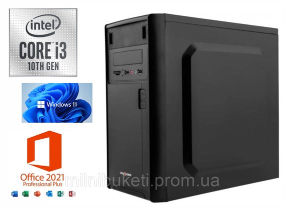 Персональный компьютер (ПК) Intel Core i3-10105/ASUS PRIME H510M-A/8хDDR4/Samsung SSD 256