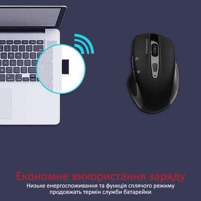 Мышка Promate Cursor Wireless Black (cursor.black) | Зображення 4