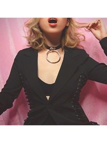 Чокер чорний 22253