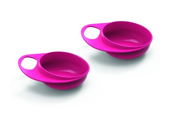 Тарелка для кормления Nuvita Easy Eating глубокая 2шт. Розовая NV8431Pink (NV8431Pink) | Зображення 1