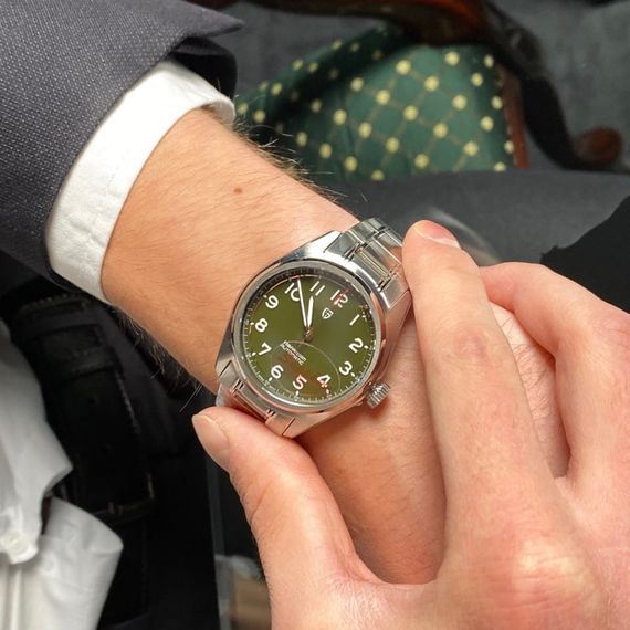 Годинник P2agani Design PD-1717 Silver-Green | Зображення 7