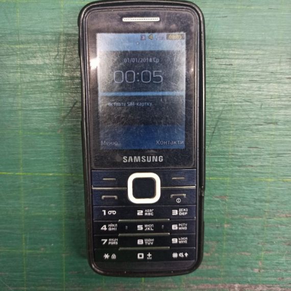 Кнопковий телефон Samsung S5611 gold бу | Зображення 1