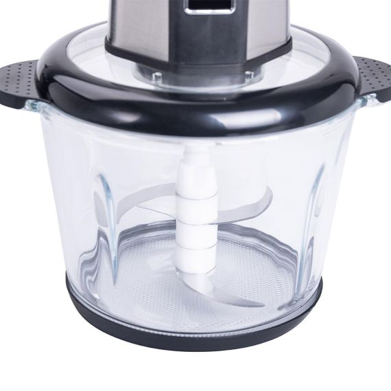 Чоппер измельчитель 800 Вт 4 лезвия с чашей на 2,5 литра 2 скорости мясорубка Sokany SK-06023 | Зображення 4