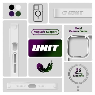 Чехол для мобильного телефона Armorstandart Unit MagSafe Apple iPhone 15 Pro Max Matte Clear Silver (ARM69350) | Зображення 4