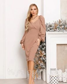 Плаття для жінок колір бежевий FI_001154