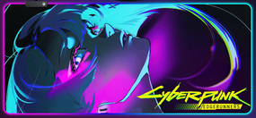 Ігрова поверхня для мишки з Аніме принтом "Кіберпанк / Cyberpunk" LED підсвічування 800*300*4 мм 1702