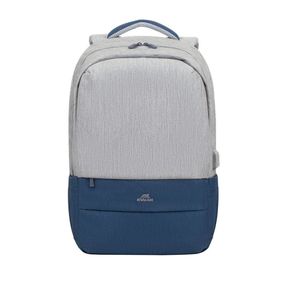 Міський рюкзак Rivacase 7567 Grey/Dark Blue 30.5х48х15 см сірий з темно-синім
