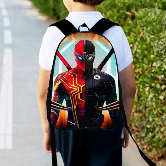 Рюкзак дитячий людина павук, спайдермен "Spiderman" 34х27см, міський ранець для хлопчика з принтом (00386)