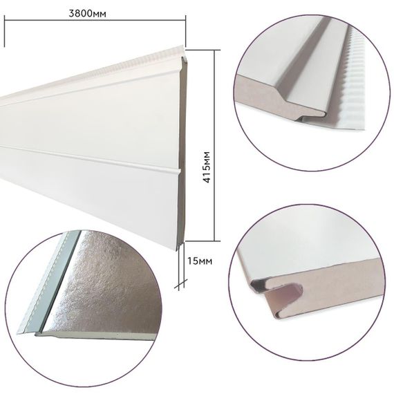 Фасадная PU панель 415х15х3800мм SW-00001719 | Зображення 2