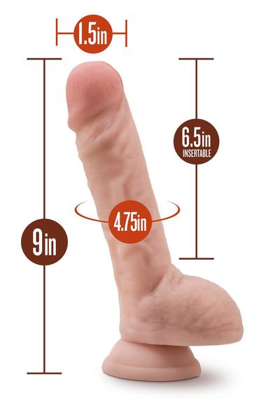 Фалоімітатор DR. SKIN SILICONE DR. MASON 22,8 см | Зображення 3