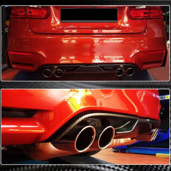 Задний Диффузор Бампера V7 (для F82/F83, Карбон) для BMW 4 серия F-32 2012-2020 гг | Зображення 3