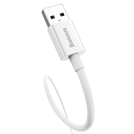 Дата кабель Baseus Superior Series Fast Charging USB to Type-C 100W (1m) (P10320102) Moon White | Зображення 1