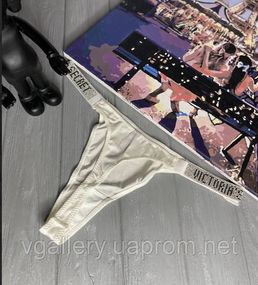 Женские трусики Виктория Сикрет со стразами, трусики стринги Victoria’s Secret, модные трусики стринги Белый, XL
