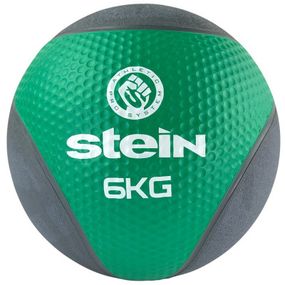 Медбол Stein Чорно-зелений 6 кг (LMB-8017-6) - Топ Продаж!