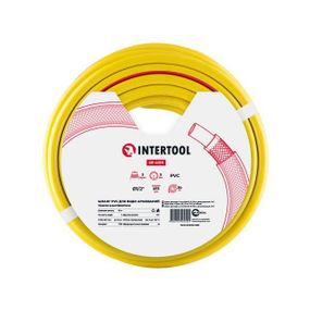 Шланг садовий 3 шаровий, зелений, 1/2", 30 м, армований, PVC INTERTOOL GE-4025