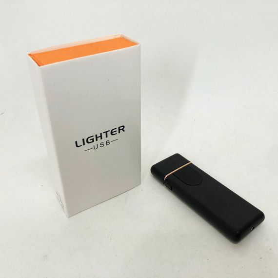 Електрозапальничка USB ZGP ABS, сенсорна електрична запальничка спіральна. Колір чорний | Зображення 5