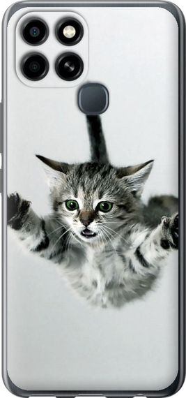 Чехол на Infinix Smart 6 Летящий котёнок "2322u-2758-17620"