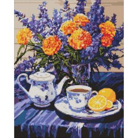 Алмазна мозаїка"Лавандова гармонія" ©art_selena_ua AMO7979, 40х50 см, з АВ стразами