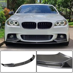 Накладка на передній бампер Lip V3 (для F10 M-Sport, Карбон) для BMW 5 серія F-10/11/07 2010-2016 рр