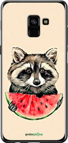 Чохол на Samsung Galaxy A8 Plus 2018 A730F Єнотик з кавуном "4605t-1345-2448"
