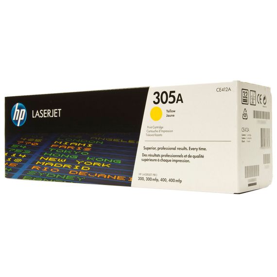 Картридж HP 305A CLJ M351/M375/M475/M451 Yellow (2600 стр) (CE412A)