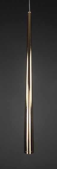 Люстра світлодіодна підвісна LED світильник для квартири на стелю лед 27683 Золото 64-160х6х6 см. | Зображення 1