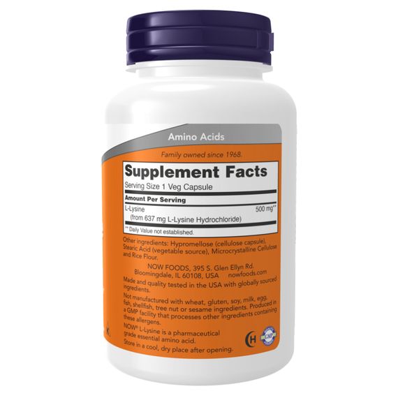 Lysine 500mg - 250 vcaps | Зображення 1