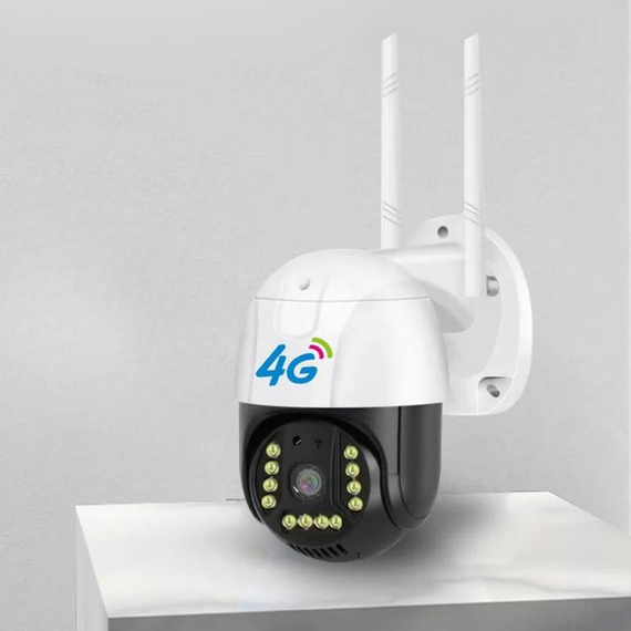Камера зовнішнього відеоспостереження 4G Sim V380 PRO Вулична відеокамера IP 66 з нічною зйомкою | Зображення 3