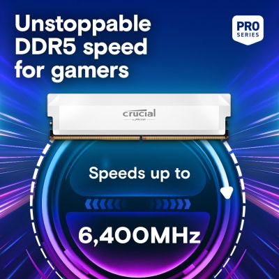 Модуль памяти для компьютера DDR5 32GB (2x16GB) 6400 MHz Pro Overclocking White Micron (CP2K16G64C38U5W) | Зображення 2