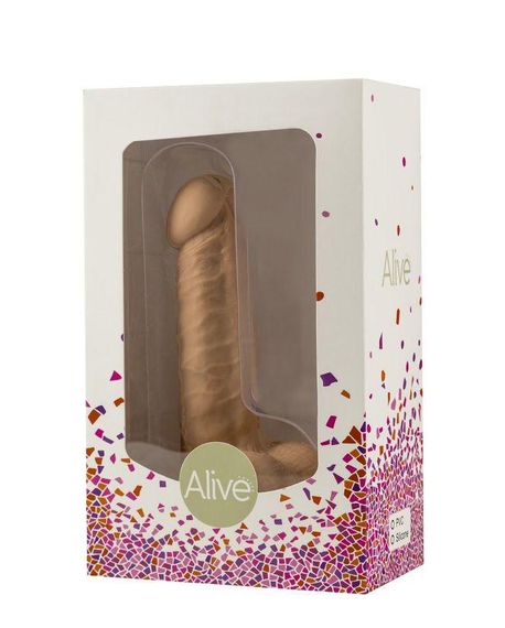 Фалоімітатор з присоскою Alive Little John, діаметр 3,5 см, ПВХ, об’ємна головка sexstyle | Зображення 2