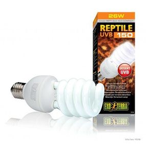 Лампа тераріумна Exo Terra Repti GLO 10.0 для пустельних рептилій, люмінесцентна, ультрафіолетова, 26 W,