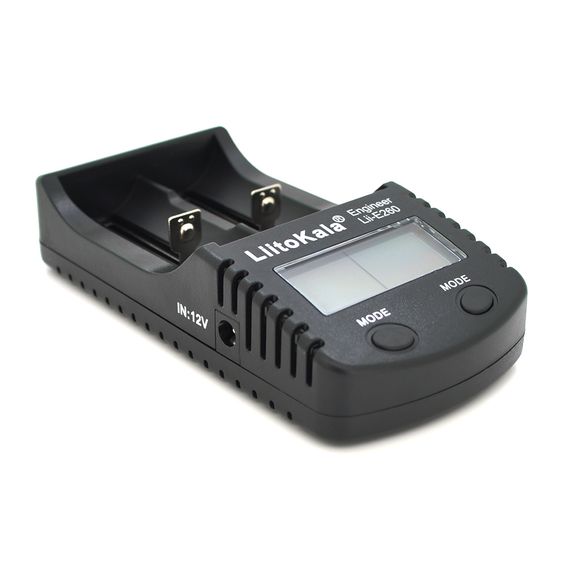 Зарядний пристрій універсальний Liitokala Lii-260, 2 канали, LCD дисплей, підтримує Li-ion, Ni-MH і Ni-Cd AA (R6), ААA (R03), AAAA, С (R14)