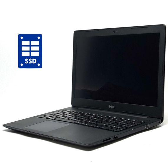 Ноутбук Dell Latitude 3590 / 15.6" (1366x768) TN / Intel Core i3-7020U (2 (4) ядра по 2.3 GHz) / 8 GB DDR4 / 128 GB SSD / Intel UHD Graphics 620 / WebCam / Win 10 Pro б/в