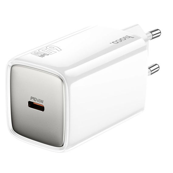 МЗП Hoco N48 Glorious PD65W (1USB-C) White | Зображення 1