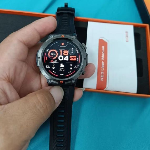 Чоловічий металевий смарт годинник Smart Watch Eigis, чорний | Зображення 4