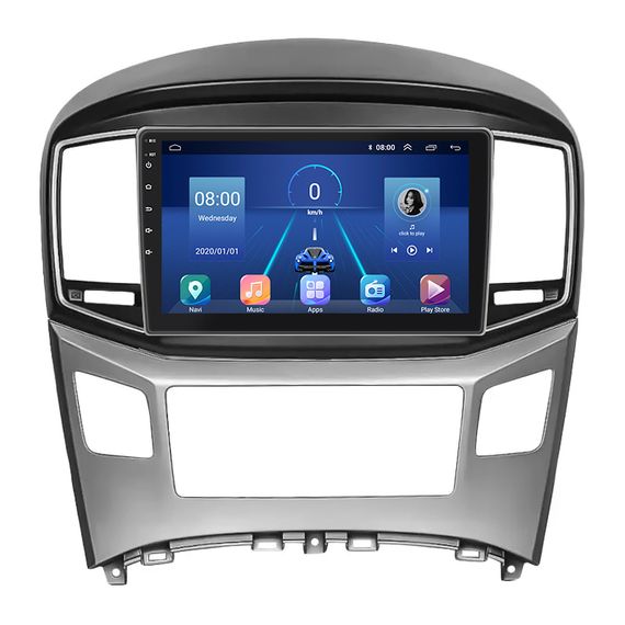 Штатна магнітола Lesko для Hyundai H-1 II Рестайлинг 2015-2018 екран 9" 6/128Gb 4G Wi-Fi GPS Top