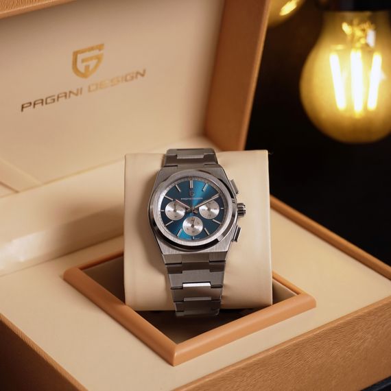 Чоловічий годинник Pagani Design PD-1761 Silver-Blue | Зображення 5