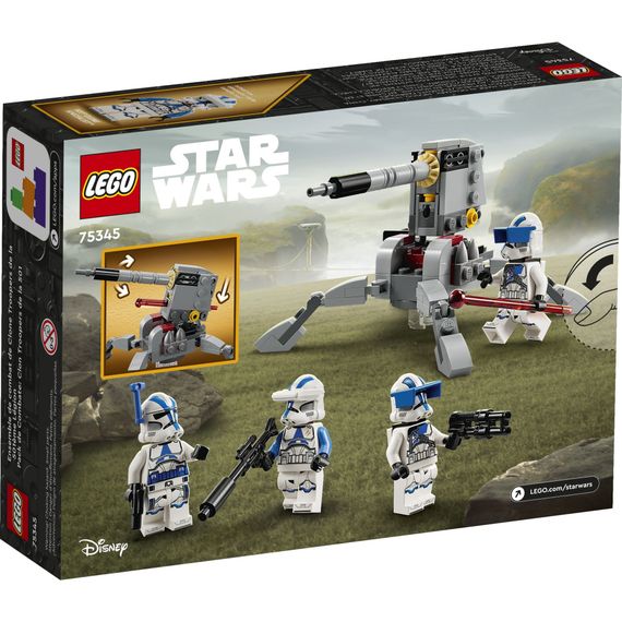 Конструктор LEGO Star Wars Бойовий загін бійців-клонів 501-го легіону 119 деталей (75345) | Зображення 4