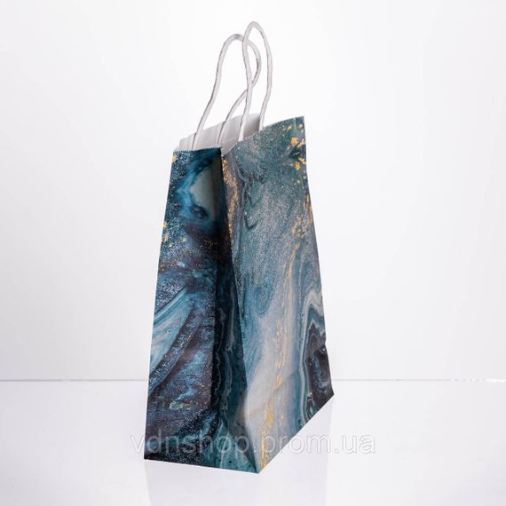 Набор подарочных пакетов из бумаги 12 шт 15×8×21 см Зеленый HP-10359-22GR | Зображення 2