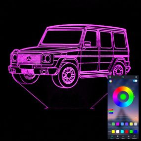 Акриловий світильник-нічник керування з телефона Mercedes-Benz G-Class tty-n002045