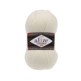 Пряжа Alize Lanagold Fine 62 напіввовна