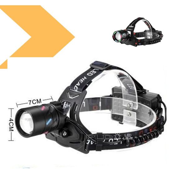 Налобний ліхтар з двома світлодіодами T6+COB Police T105-T6+COB зарядка microUSB, 2x18650, zoom (47294-T105_214) | Зображення 1