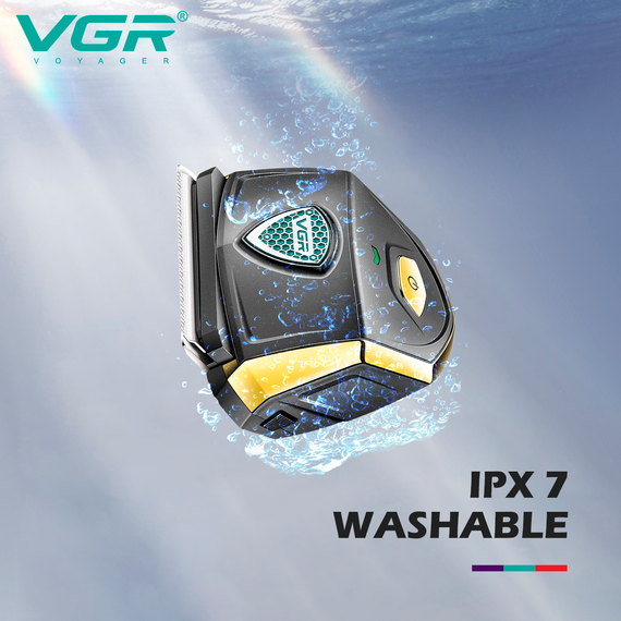 Аккумуляторная машинка для стрижки VGR V-910, 9 насадок, 700 mAh, водонепроницаемая | Зображення 2