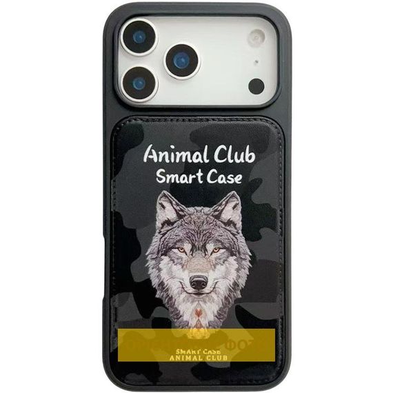 TPU+PC чохол Animal Club для Apple iPhone 16 Pro (6.3") Black | Зображення 1
