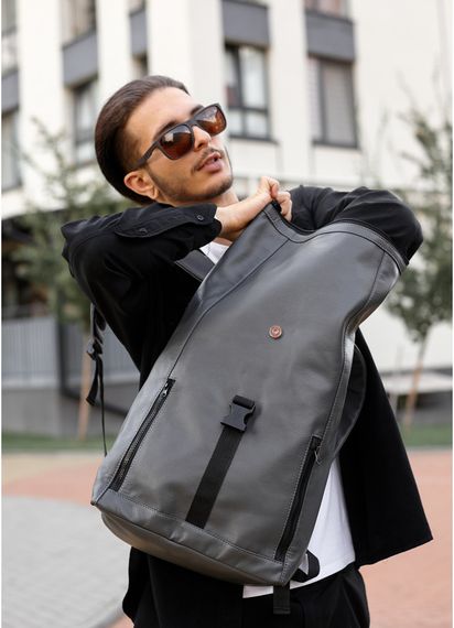 Чоловічий рюкзак Sambag ROLLTOP LZT графітовий 41 х 30 х 16 см (24208009m) | Зображення 2