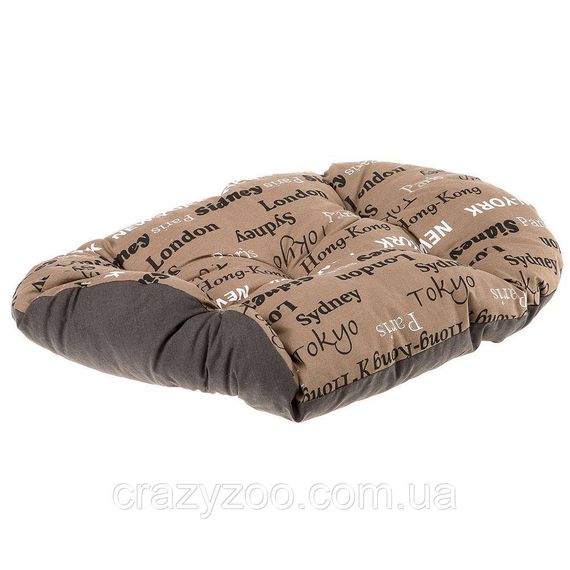 Подушка для собак та котів Ferplast Relax Cities 45/2 коричнева 43x30 см 82045076 | Зображення 1