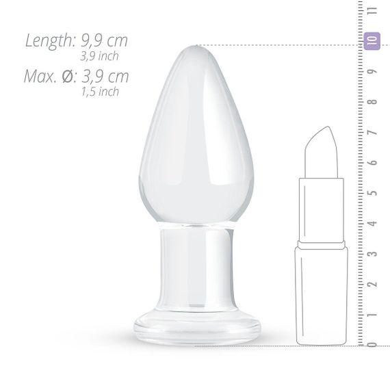 Скляна анальна пробка Gildo Glass Buttplug No. 24 Sex Aura | Зображення 2