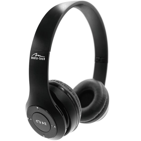 Гарнітура  Media-Tech EPSILION BT MT3591 FM/ MP3, Bluetooth+3,5мм, Black | Зображення 5